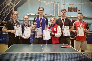 Команда ЮФУ завоевала серебро на Чемпионате Ростовской области по настольному теннису