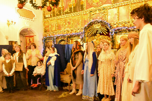 SFedU students and artists of the inclusive theater performed a Christmas concert at the monastery of the village of Starocherkasskaya