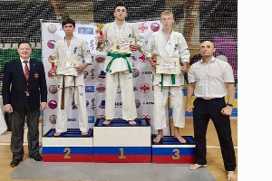 SFedU students took the entire podium of the competition in Kyokushin "Rostov Open"