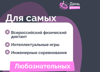 Приглашаем принять участие в праздновании Всероссийского дня физики 2024 года