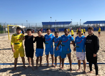Команда ЮФУ выступила в соревнованиях по пляжному футболу